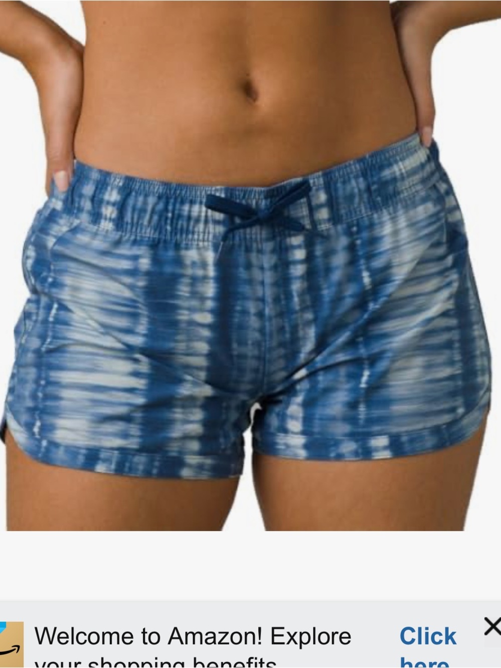 Blue Prana Drawstring Shorts - Picture 2 of 5